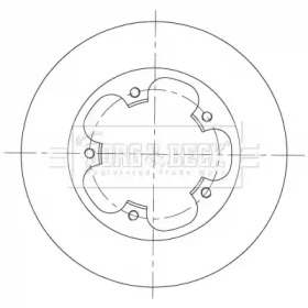 BORG & BECK bbd5364 -  Тормозной диск